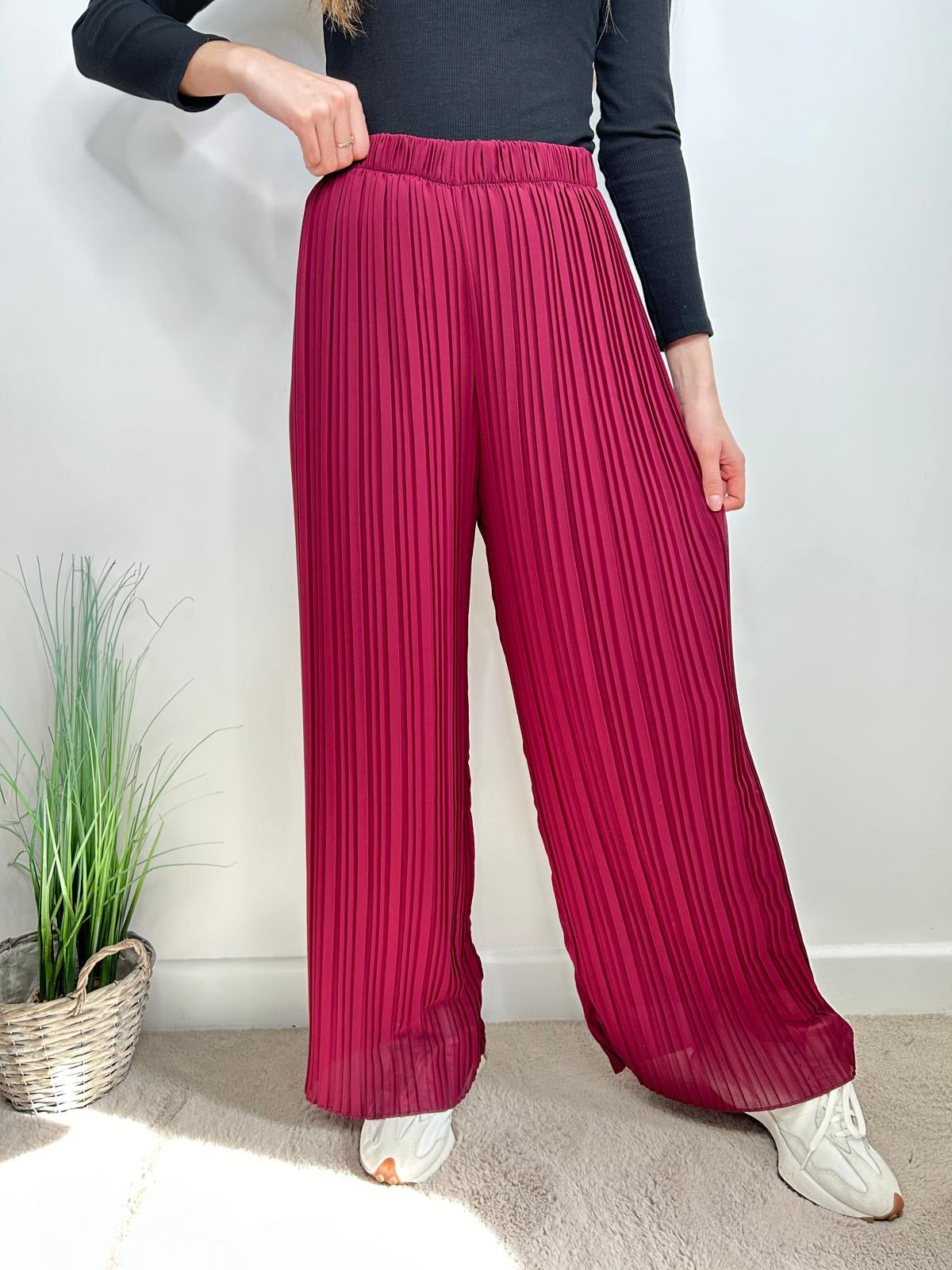 Pantalon Clara bordeaux