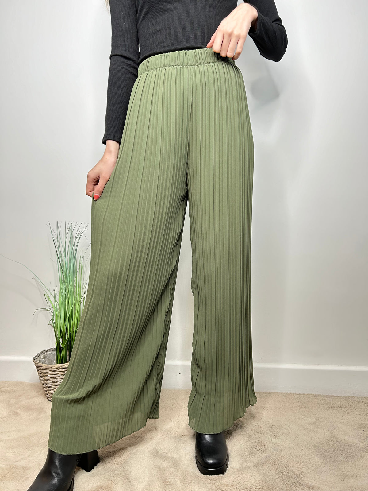 Pantalon Clara kaki