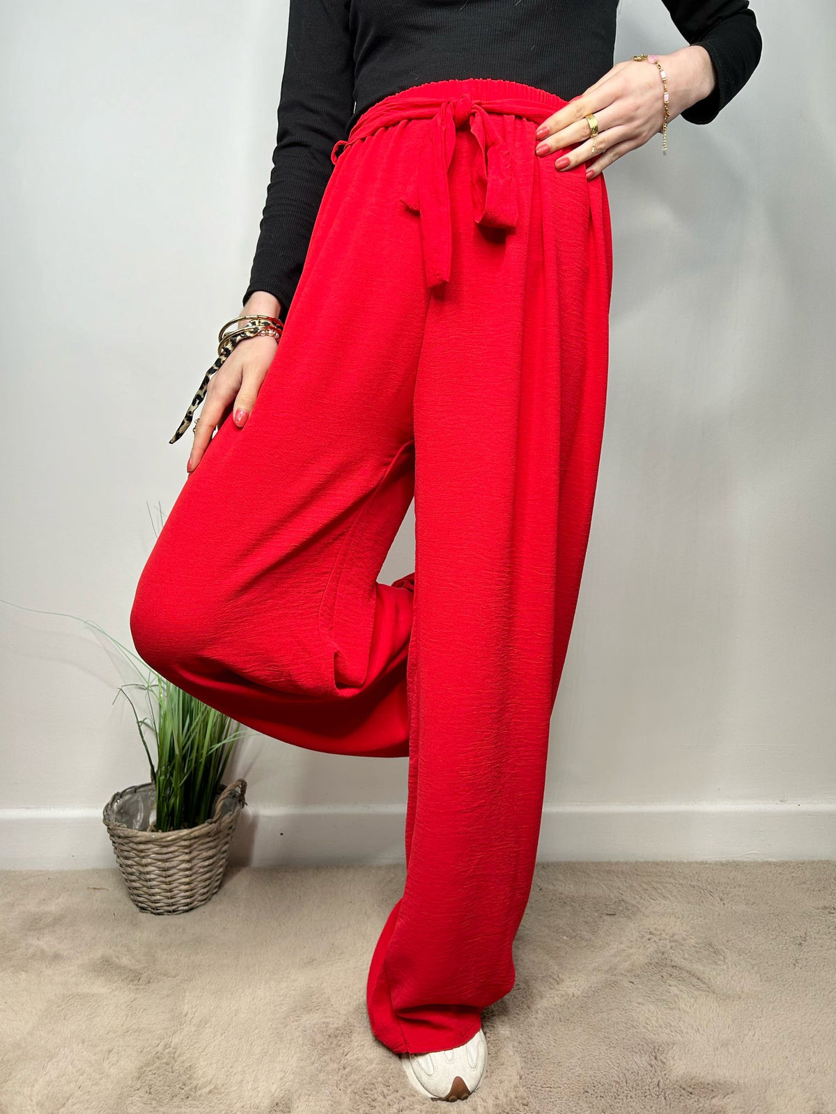 Pantalon Mila rouge